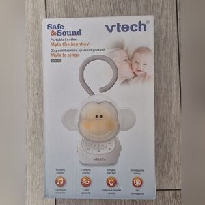 New VTech Safe & Sound Myla the Monkey Portable Soother & Night Light. BC8211.